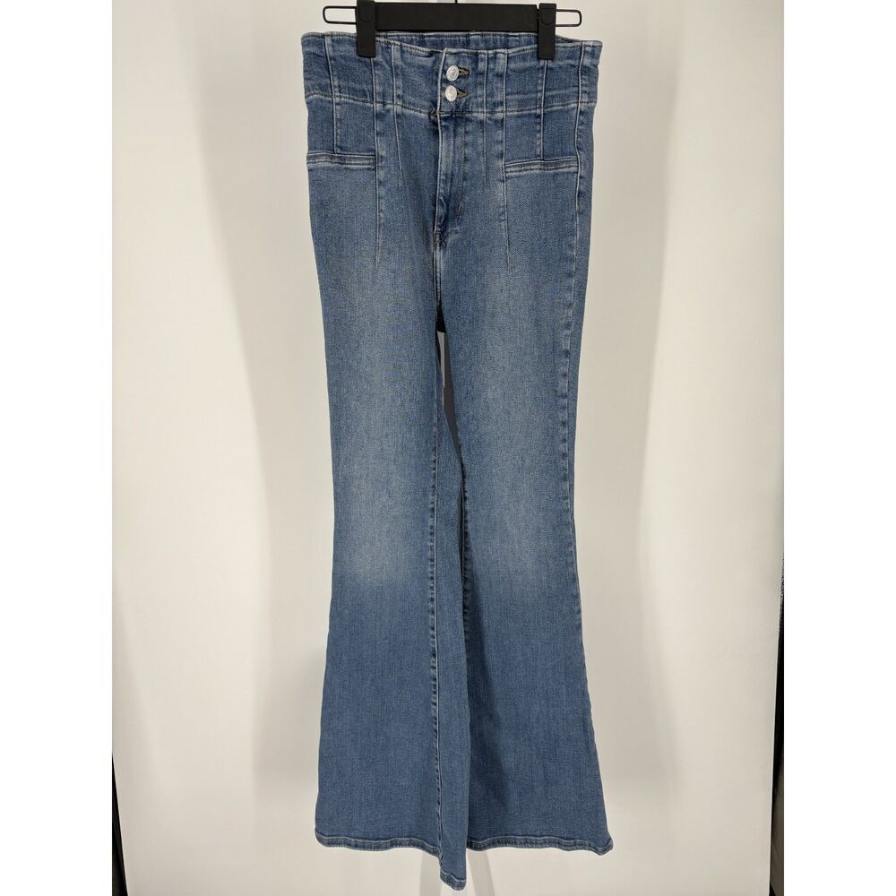 Vintage-Inspired High Rise Flare Jeans | Wide Leg Bell Bottom Denim Pants